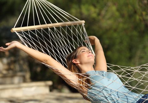 mujer de vacaciones