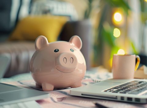 Piggbank and computer